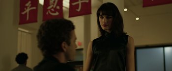 Movie still from “The Social Network” (2010), directed by David Fincher – Medium shot, Over the shoulder angle