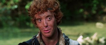 Movie still from “The Specialists” (1969), directed by Sergio Corbucci – A person with curly red hair; Close Up shot, High angle