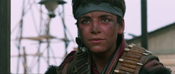 Movie still from “The Specialists” (1969), directed by Sergio Corbucci – A person with a bandage on their head; Close Up shot, Low angle