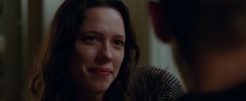 Movie still from “The Town” (2010), directed by Ben Affleck – A person sitting in front of another person; Close Up shot, Over the shoulder angle