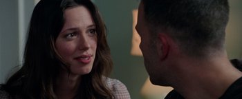 Movie still from “The Town” (2010), directed by Ben Affleck – A man and a woman talking to each other; Close Up shot, Over the shoulder angle