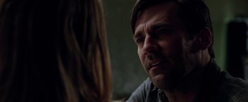 Movie still from “The Town” (2010), directed by Ben Affleck – A person talking to another person; Close Up shot, Over the shoulder angle