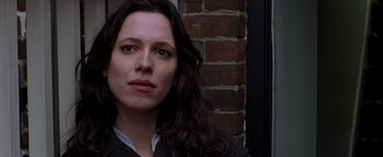 Movie still from “The Town” (2010), directed by Ben Affleck – A person with long hair; Close Up shot, Low angle