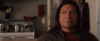 Movie still from “The Twilight Saga: Breaking Dawn - Part 1” (2011), directed by Bill Condon – A person with long black hair; Close Up shot, Over the shoulder angle