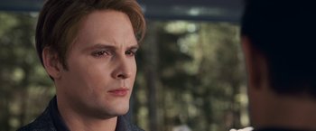 Movie still from “The Twilight Saga: Breaking Dawn - Part 1” (2011), directed by Bill Condon – A person looking at the camera; Close Up shot, Over the shoulder angle
