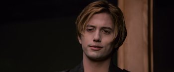 Movie still from “The Twilight Saga: Breaking Dawn - Part 2” (2012), directed by Bill Condon – A person wearing a black shirt; Close Up shot, Over the shoulder angle