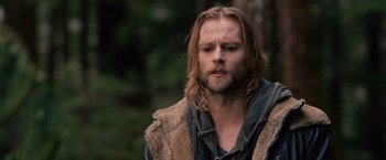 Movie still from “The Twilight Saga: Breaking Dawn - Part 2” (2012), directed by Bill Condon – A person with long hair and a beard; Close Up shot, Low angle