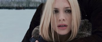 Movie still from “The Twilight Saga: Breaking Dawn - Part 2” (2012), directed by Bill Condon – A person with long blonde hair; Close Up shot, Over the shoulder angle