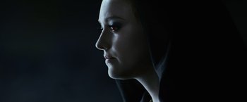 Movie still from “The Twilight Saga: Eclipse” (2010), directed by David Slade – A person wearing a hood; Close Up shot, Low angle