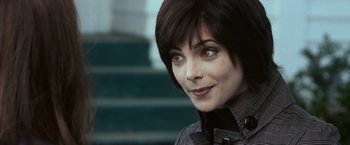 Movie still from “The Twilight Saga: Eclipse” (2010), directed by David Slade – A person with short black hair; Close Up shot, Over the shoulder angle