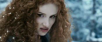 Movie still from “The Twilight Saga: Eclipse” (2010), directed by David Slade – A person with curly hair; Close Up shot, Low angle