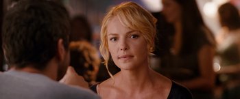 Movie still from “The Ugly Truth” (2009), directed by Robert Luketic – A person with a camera; Close Up shot, Over the shoulder angle