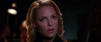 Movie still from “The Ugly Truth” (2009), directed by Robert Luketic – A person with long hair; Close Up shot, Low angle