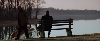 Movie still from “Enemy of the State” (1998), directed by Tony Scott – Wide shot, Over the shoulder angle