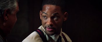 Movie still from “Enemy of the State” (1998), directed by Tony Scott – Close Up shot, Low angle