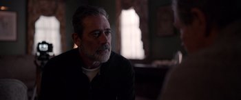 Movie still from “The Unholy” (2021), directed by Evan Spiliotopoulos – A person sitting in front of a window; Close Up shot, Over the shoulder angle