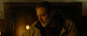 Movie still from “The Unholy” (2021), directed by Evan Spiliotopoulos – A person wearing a jacket; Close Up shot, Over the shoulder angle