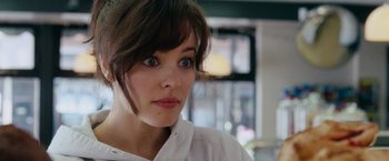 Movie still from “The Vow” (2012), directed by Michael Sucsy – A person wearing a white shirt; Close Up shot, Over the shoulder angle