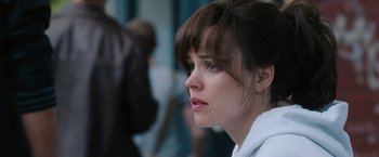 Movie still from “The Vow” (2012), directed by Michael Sucsy – A person looking at the camera; Close Up shot, Over the shoulder angle