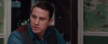 Movie still from “The Vow” (2012), directed by Michael Sucsy – A person wearing a shirt; Close Up shot, Over the shoulder angle