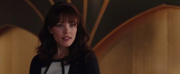 Movie still from “The Vow” (2012), directed by Michael Sucsy – A person wearing a black and white shirt; Close Up shot, Over the shoulder angle