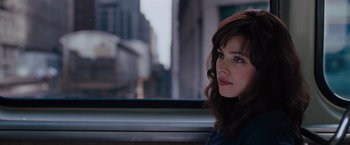 Movie still from “The Vow” (2012), directed by Michael Sucsy – A woman sitting in a car looking out the window; Close Up shot, Over the shoulder angle