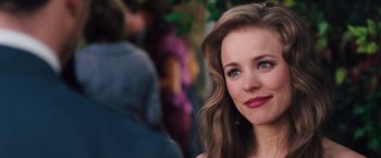 Movie still from “The Vow” (2012), directed by Michael Sucsy – A woman with long hair and blue eyes; Close Up shot, Over the shoulder angle