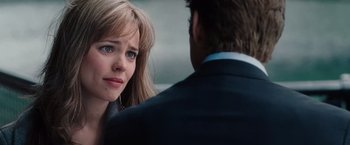 Movie still from “The Vow” (2012), directed by Michael Sucsy – A man and a woman talking to each other; Close Up shot, Over the shoulder angle