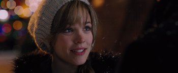 Movie still from “The Vow” (2012), directed by Michael Sucsy – A person wearing a hat; Close Up shot, Over the shoulder angle