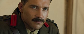 Movie still from “The Water Diviner” (2014), directed by Russell Crowe – A person wearing a uniform; Close Up shot, High angle