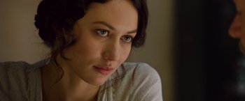 Movie still from “The Water Diviner” (2014), directed by Russell Crowe – A person with green eyes; Close Up shot, Over the shoulder angle