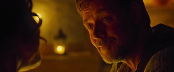 Movie still from “The Water Diviner” (2014), directed by Russell Crowe – A person looking at the camera; Close Up shot, Low angle