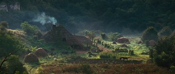 Movie still from “Eragon” (2006), directed by Stefen Fangmeier – Extreme Wide shot, High angle