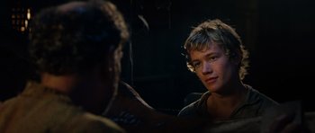 Movie still from “Eragon” (2006), directed by Stefen Fangmeier – Close Up shot, Over the shoulder angle