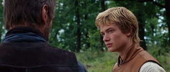 Movie still from “Eragon” (2006), directed by Stefen Fangmeier – Close Up shot, Over the shoulder angle