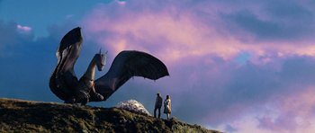Movie still from “Eragon” (2006), directed by Stefen Fangmeier – Wide shot, Low angle