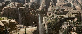 Movie still from “Eragon” (2006), directed by Stefen Fangmeier – Extreme Wide shot, High angle