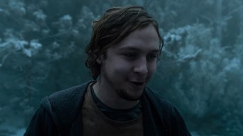 Movie still from “Escape Room” (2019), directed by Adam Robitel – A person with long brown hair; Close Up shot, Low angle