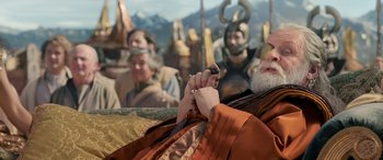 Movie still from “Thor: Ragnarok” (2017), directed by Taika Waititi – Medium shot, Over the shoulder angle