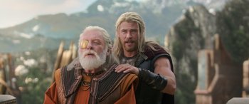 Movie still from “Thor: Ragnarok” (2017), directed by Taika Waititi – Close Up shot, Low angle