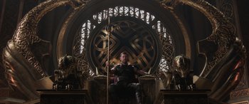 Movie still from “Thor: Ragnarok” (2017), directed by Taika Waititi – Wide shot, Low angle