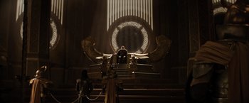 Movie still from “Thor: The Dark World” (2013), directed by Alan Taylor – Wide shot, Low angle