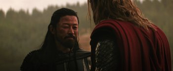 Movie still from “Thor: The Dark World” (2013), directed by Alan Taylor – Close Up shot, Over the shoulder angle