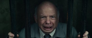 Movie still from “Timmy Failure: Mistakes Were Made” (2020), directed by Tom McCarthy – An older man with a frown on his face; Close Up shot, High angle