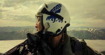 Movie still from “Top Gun: Maverick” (2022), directed by Joseph Kosinski – Close Up shot, Low angle