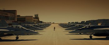 Movie still from “Top Gun: Maverick” (2022), directed by Joseph Kosinski – Extreme Wide shot, High angle