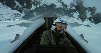 Movie still from “Top Gun: Maverick” (2022), directed by Joseph Kosinski – Wide shot, High angle