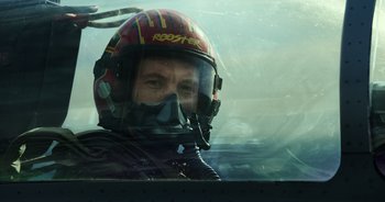 Movie still from “Top Gun: Maverick” (2022), directed by Joseph Kosinski – Close Up shot, Low angle