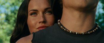 Movie still from “Transformers” (2007), directed by Michael Bay – Extreme Close Up shot, Over the shoulder angle