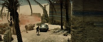 Movie still from “Transformers” (2007), directed by Michael Bay – Extreme Wide shot, High angle